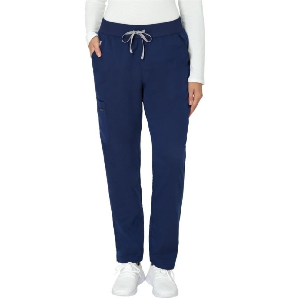 Hanes Premium Scrub Pants 3XL Navy Blue Drawstring Straight Leg Stretch NWT